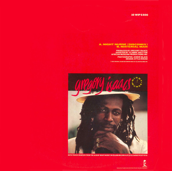 Gregory Isaacs - Night Nurse | Island Records (10 WIP 6800) - 2
