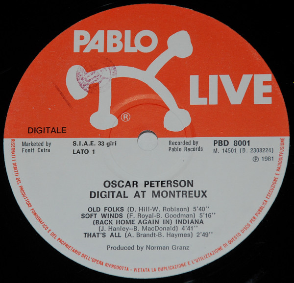 Oscar Peterson - Digital At Montreux | Pablo Live (PBD 8001) - 3 Oscar Peterson - Digital At Montreux | Pablo Live (PBD 8001) - 3