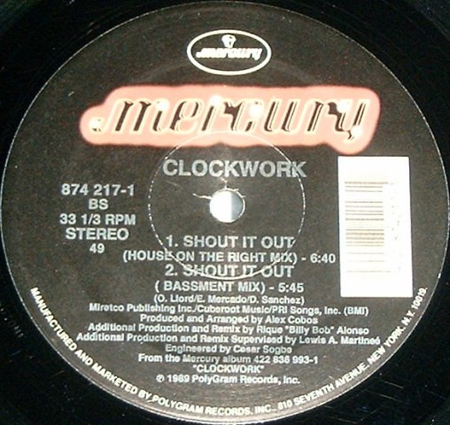 Clockwork - Shout It Out | Mercury (874 217-1)