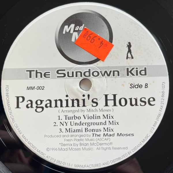 The Sundown Kid - Paganini's House | Mad Moses Music (MM-002) - 2