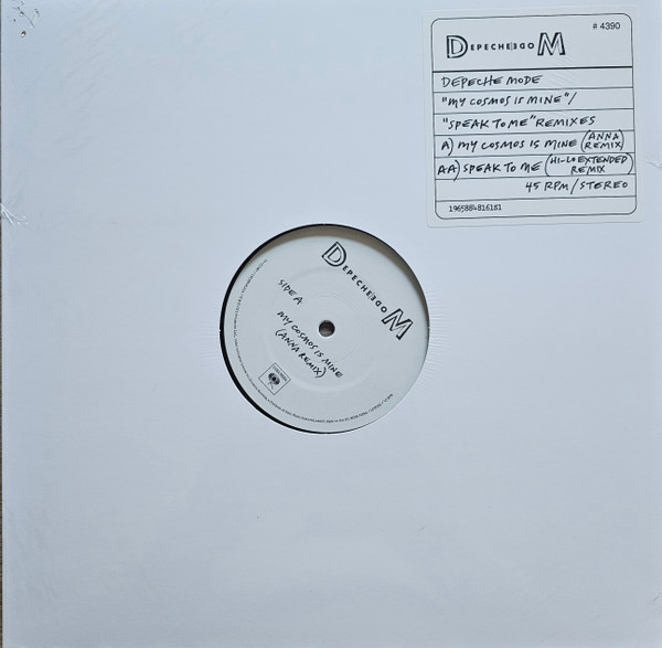 Depeche Mode - My Cosmos Is Mine / Speak To Me Remixes | Columbia (44-323987)