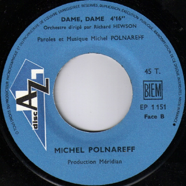 Michel Polnareff - Mes Regrets | Disc'Az (EP 1 151) - 4