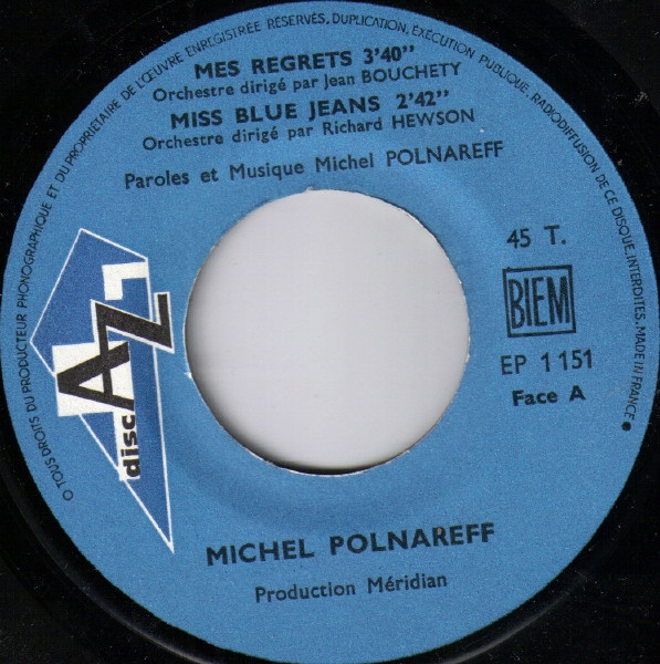 Michel Polnareff - Mes Regrets | Disc'Az (EP 1 151) - 3
