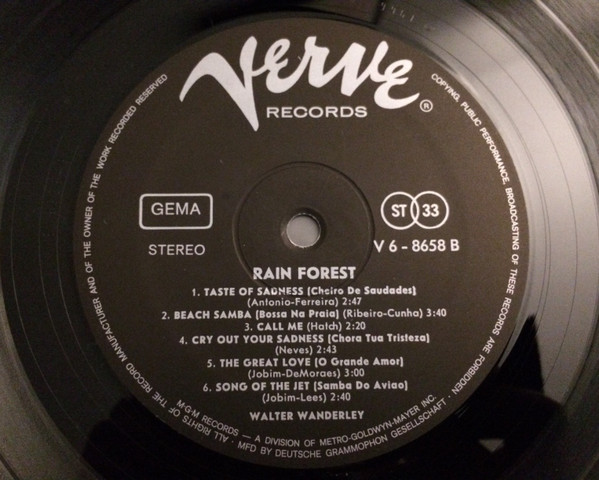 Walter Wanderley - Rain Forest | Verve Records (V6-8658) - 4