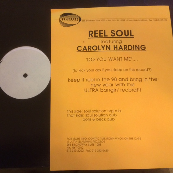 Reel Soul Featuring Carolyn Harding - Do You Want Me | Ultra Records (UL 016) - main