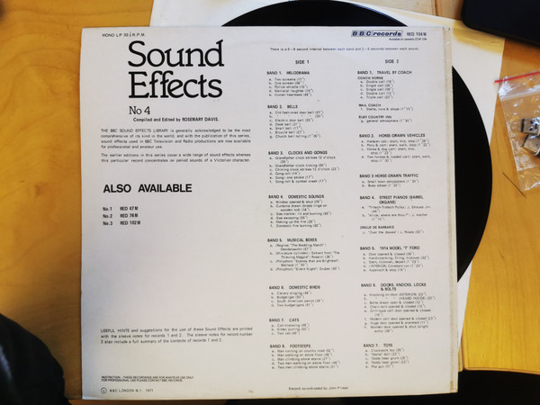 No Artist - Sound Effects No. 4 | BBC Records (RED 104M) - 3 No Artist - Sound Effects No. 4 | BBC Records (RED 104M) - 3