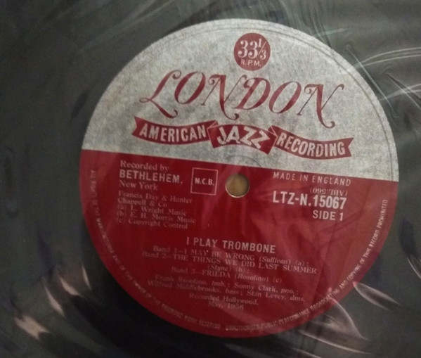 Frank Rosolino - I Play Trombone | London Records (LTZ-N.15067) - 2 Frank Rosolino - I Play Trombone | London Records (LTZ-N.15067) - 2