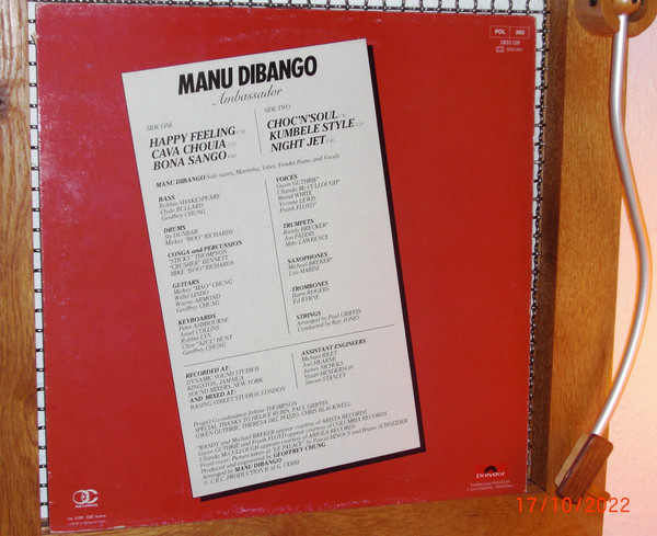 Manu Dibango - Ambassador | CRC Records (2933 128) - 4
