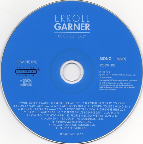 Erroll Garner - Poor Butterfly | Past Perfect Silver Line (220337-203) - 2 Erroll Garner - Poor Butterfly | Past Perfect Silver Line (220337-203) - 2