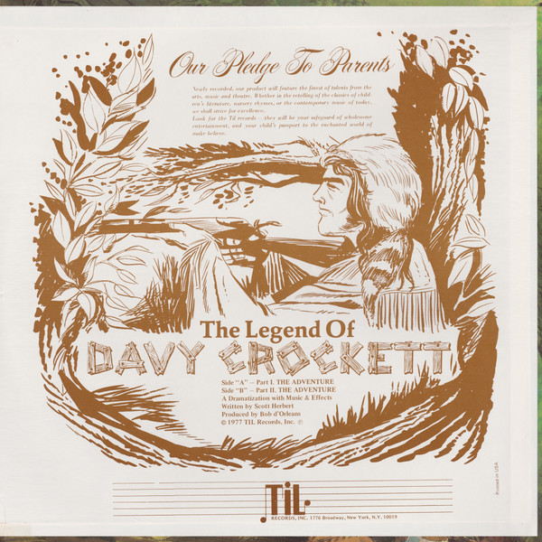 The Terrytowne Players - The Legend Of Davy Crockett | Til Records (TIL-498) - 2
