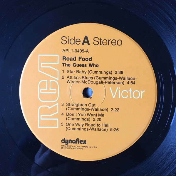 The Guess Who - Road Food | RCA Victor (APL1-0405) - 4 The Guess Who - Road Food | RCA Victor (APL1-0405) - 4