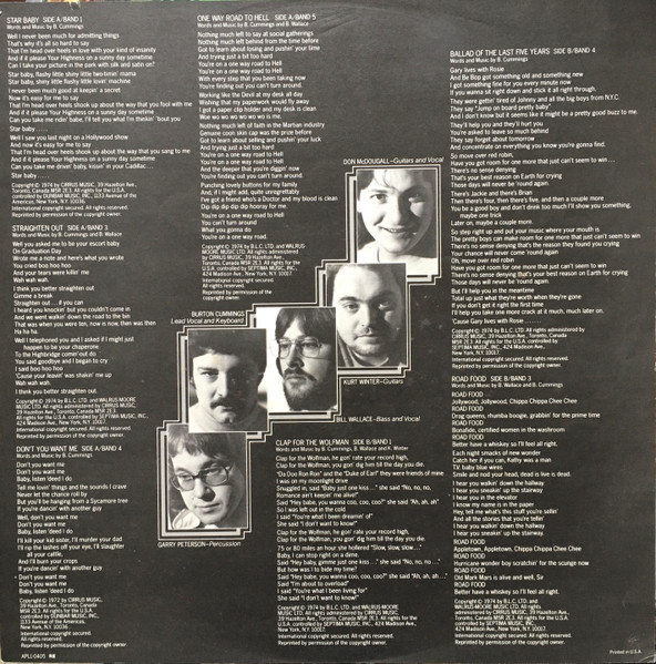 The Guess Who - Road Food | RCA Victor (APL1-0405) - 2 The Guess Who - Road Food | RCA Victor (APL1-0405) - 2