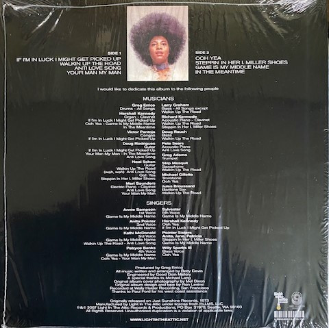 Betty Davis - Betty Davis | Light In The Attic (LITA 026) - main