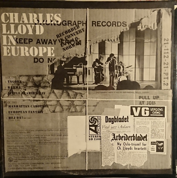 Charles Lloyd - Charles Lloyd In Europe | Atlantic (SD 1500) - 2 Charles Lloyd - Charles Lloyd In Europe | Atlantic (SD 1500) - 2