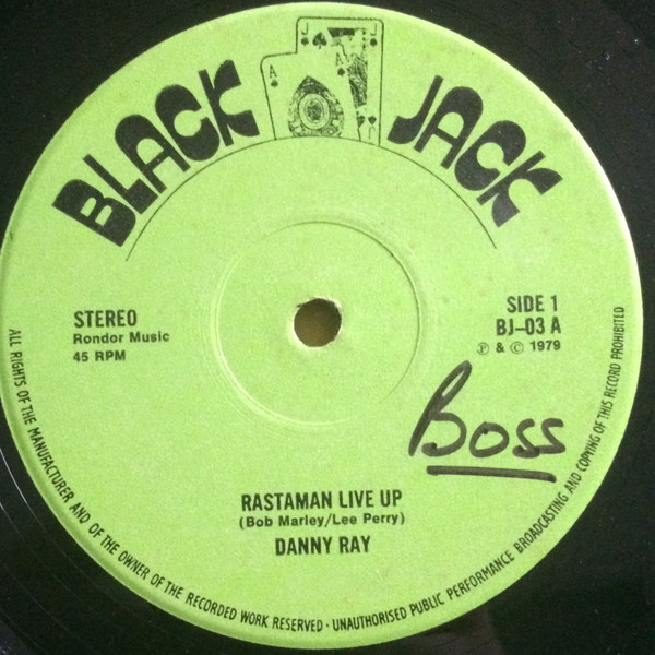 Danny Ray - Rastaman Live Up / Revolution Rock | Black Jack (BJ-03) - main