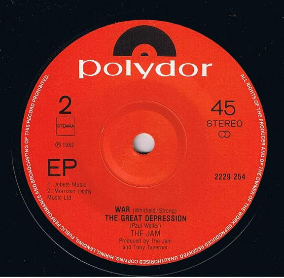 The Jam - Just Who Is The 5 O'Clock Hero / War / The Great Depression | Polydor (2229 254) - 4 The Jam - Just Who Is The 5 O'Clock Hero / War / The Great Depression | Polydor (2229 254) - 4