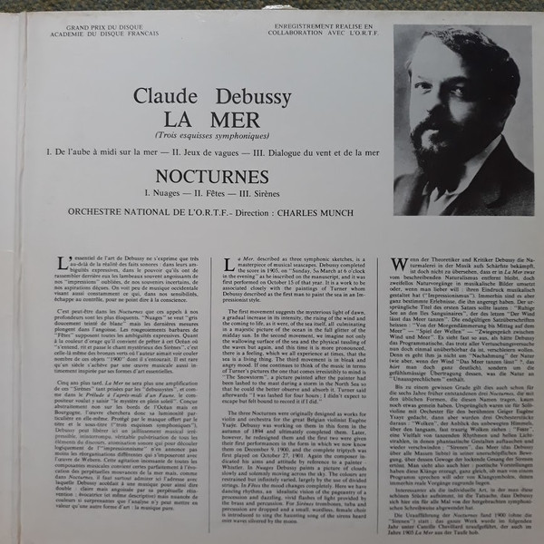 Claude Debussy - Orchestre National De France Direction Charles Munch - La Mer - Nocturnes | Festival Classique (FC 408) - 3