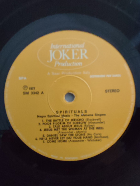The Alabama Singers - Spirituals: Negro Spiritual Music | Joker (SM 3342) - 3 The Alabama Singers - Spirituals: Negro Spiritual Music | Joker (SM 3342) - 3