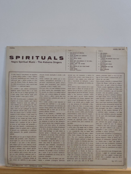 The Alabama Singers - Spirituals: Negro Spiritual Music | Joker (SM 3342) - 2 The Alabama Singers - Spirituals: Negro Spiritual Music | Joker (SM 3342) - 2