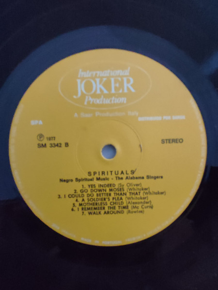 The Alabama Singers - Spirituals: Negro Spiritual Music | Joker (SM 3342) - 4 The Alabama Singers - Spirituals: Negro Spiritual Music | Joker (SM 3342) - 4