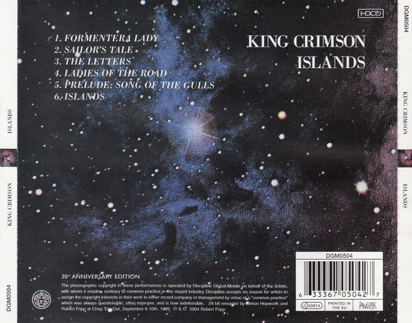 King Crimson - Islands | Discipline Global Mobile (DGM0504) - 2 King Crimson - Islands | Discipline Global Mobile (DGM0504) - 2