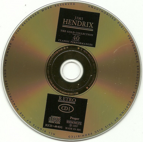 Jimi Hendrix - The Gold Collection: 40 Classic Performances | Retro (R2CD 40-03) - 4