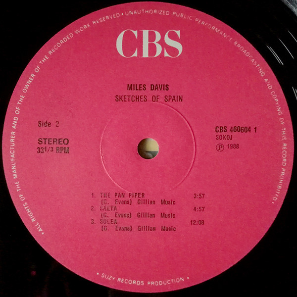 Miles Davis - Sketches Of Spain | CBS (460604 1) - 4