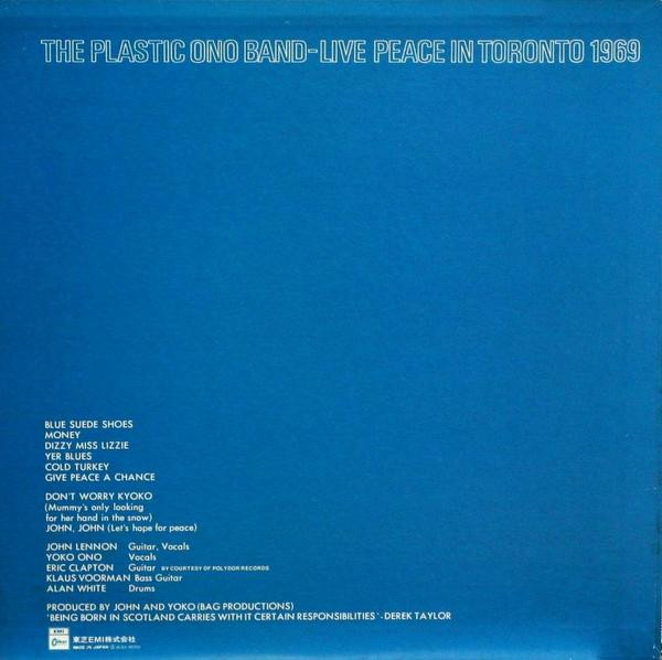 The Plastic Ono Band - Live Peace In Toronto 1969 | Odeon (EAS-80703) - 3 The Plastic Ono Band - Live Peace In Toronto 1969 | Odeon (EAS-80703) - 3