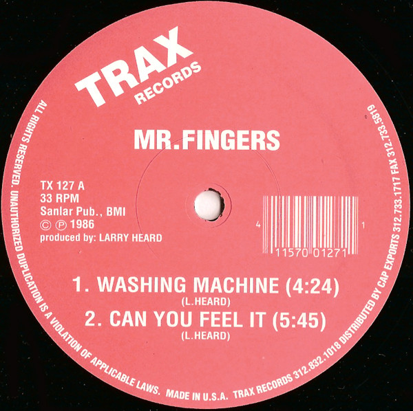 Mr. Fingers - Washing Machine | Trax Records (TX 127) Mr. Fingers - Washing Machine | Trax Records (TX 127)