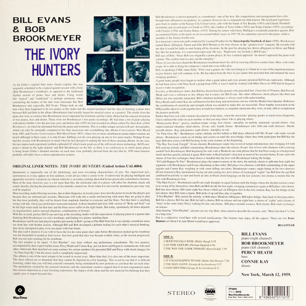 Bob Brookmeyer , Bill Evans - The Ivory Hunters | WaxTime (771801) - 2 Bob Brookmeyer , Bill Evans - The Ivory Hunters | WaxTime (771801) - 2