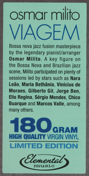 Osmar Milito - Viagem | Elemental Music (40010) - 4 Osmar Milito - Viagem | Elemental Music (40010) - 4