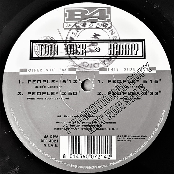 Tom, Dick & Harry - People | B4 Before (BEF 4021) - main