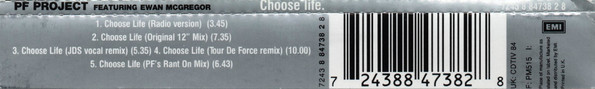 PF Project Featuring Ewan McGregor - Choose Life | Positiva (CDTIV 84) - 3