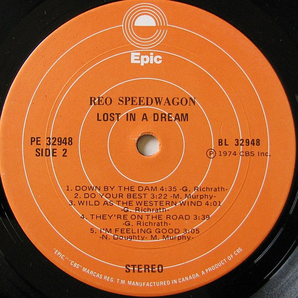REO Speedwagon - Lost In A Dream [Vinyl] | Epic (PE 32948) - 4