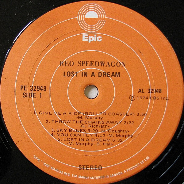 REO Speedwagon - Lost In A Dream [Vinyl] | Epic (PE 32948) - 3