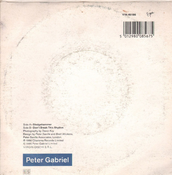 Peter Gabriel - Sledgehammer | Virgin (VIN 45186) - 2