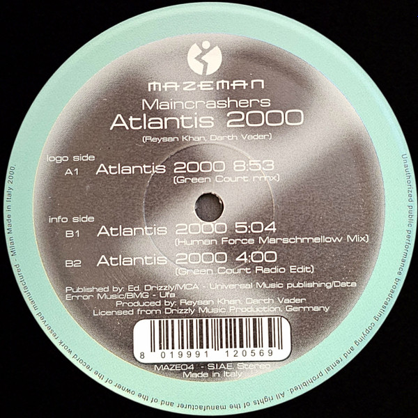 Maincrashers - Atlantis 2000 | Mazeman (MAZE 04)