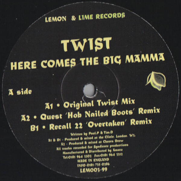 Twist - Here Comes The Big Mamma | Lemon & Lime Records (LEM003-99) - main