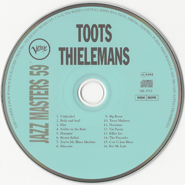 Toots Thielemans - Verve Jazz Masters 59 | Verve Records (535 271-2) - 3
