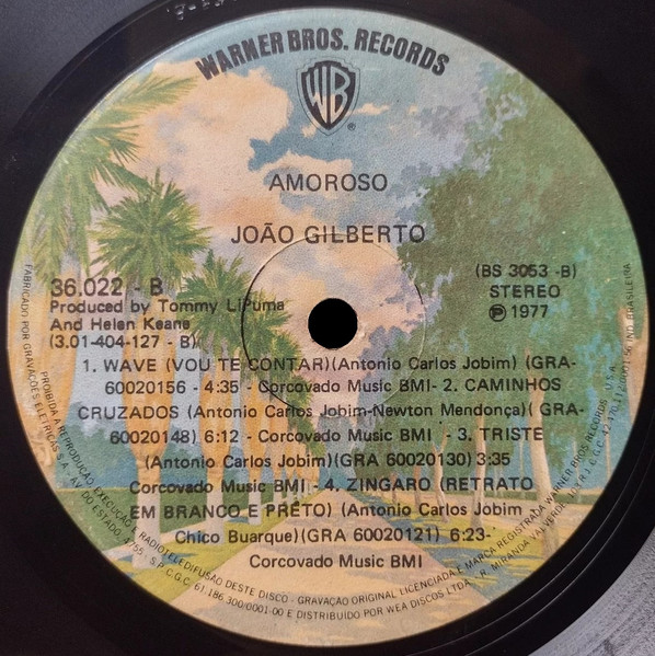 João Gilberto - Amoroso | Warner Bros. Records (36.022) - 4 João Gilberto - Amoroso | Warner Bros. Records (36.022) - 4
