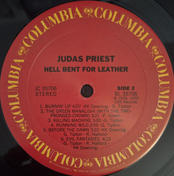 Judas Priest - Hell Bent For Leather | Columbia (35706) - 4 Judas Priest - Hell Bent For Leather | Columbia (35706) - 4