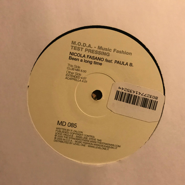 Nicola Fasano Featuring Paula B. - Been A Long Time | M.O.D.A. - Music Fashion (MD 085)