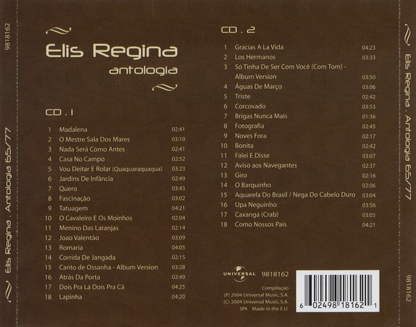 Elis Regina - Antologia 65/77 | Universal (9818162) - 2 Elis Regina - Antologia 65/77 | Universal (9818162) - 2