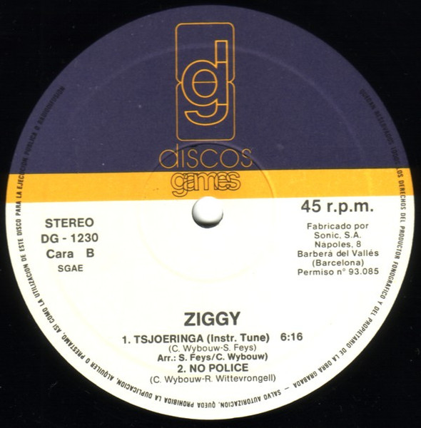Ziggy - Dance, Dance, Dance In The Middle Of The Night | Discos Games (DG-1230) - 4