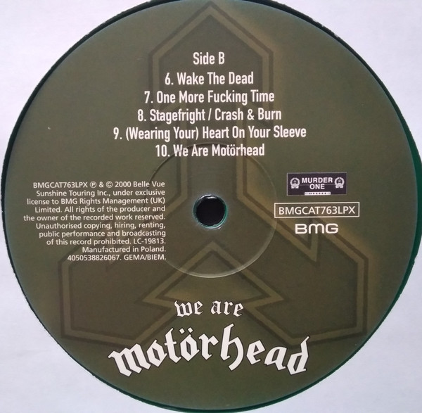 Motörhead - We Are Motörhead | Murder One (BMGCAT763LPX) - 3 Motörhead - We Are Motörhead | Murder One (BMGCAT763LPX) - 3
