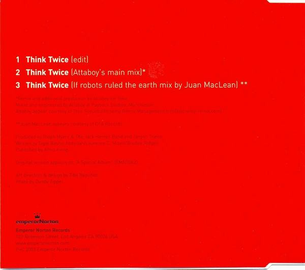 Ralph Myerz & The Jack Herren Band - Think Twice | Emperor Norton (EMN42-2) - 2