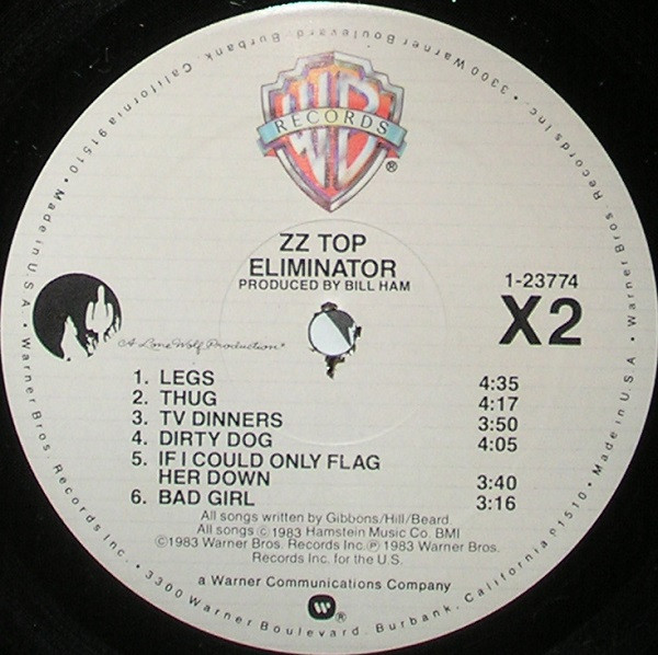 ZZ Top - Eliminator | Warner Bros. Records (9 23774-1) - 4 ZZ Top - Eliminator | Warner Bros. Records (9 23774-1) - 4