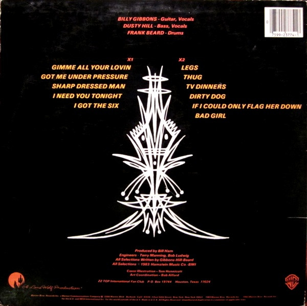 ZZ Top - Eliminator | Warner Bros. Records (9 23774-1) - 2 ZZ Top - Eliminator | Warner Bros. Records (9 23774-1) - 2