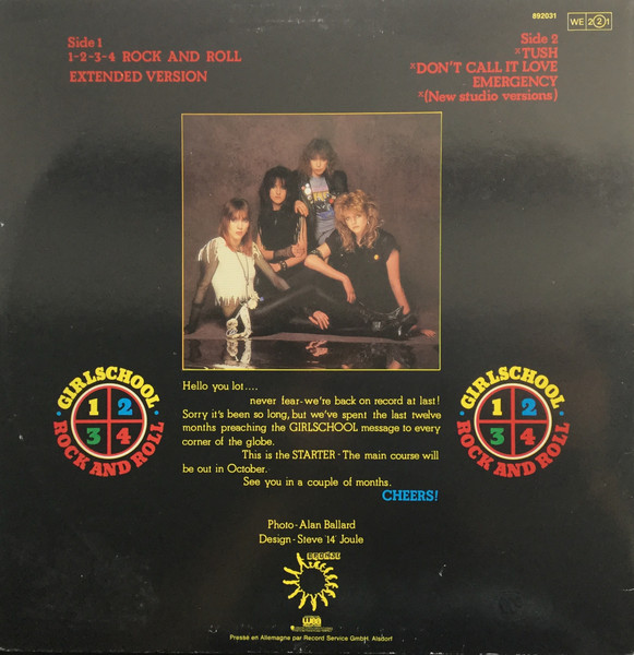 Girlschool - 1-2-3-4 Rock And Roll | Bronze (892031) - 2