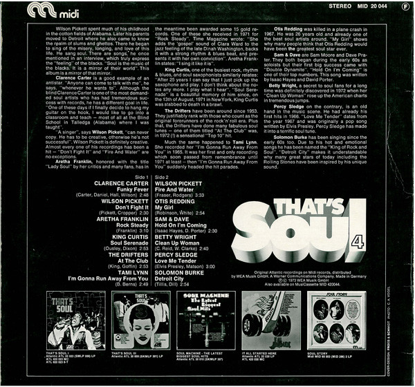 Various - That's Soul 4 | Midi (MID 20 044) - 2 Various - That's Soul 4 | Midi (MID 20 044) - 2